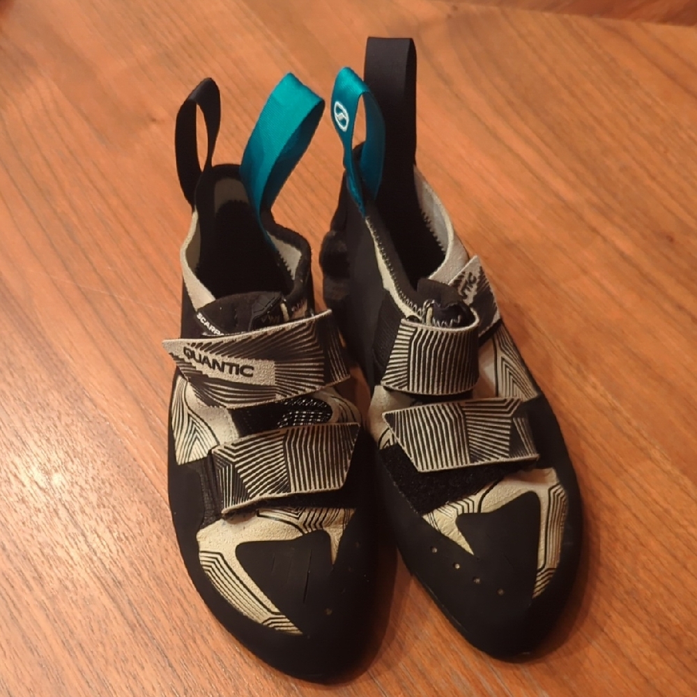 Scarpa Black and Cream Climbing Shoes